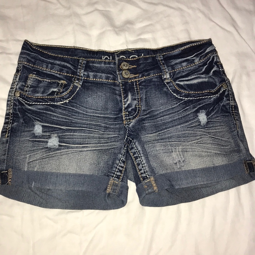 Distressed Jean Shorts